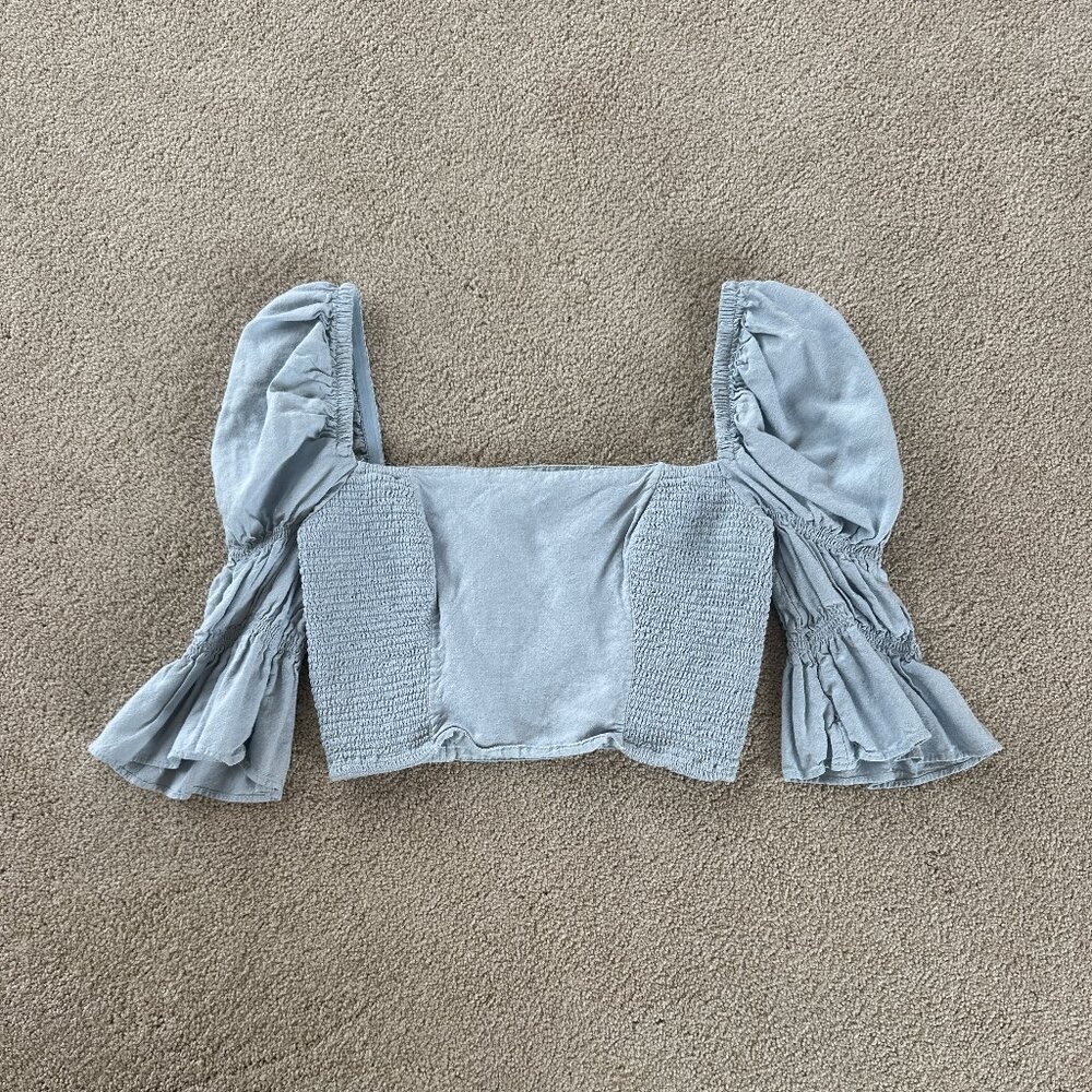 Urban Oufitters Blue Crop Top